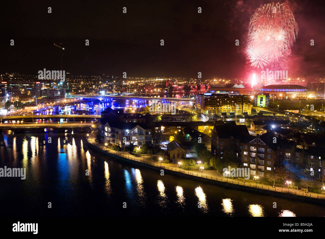 River Lagan Belfast Northern Ireland Stock Photo