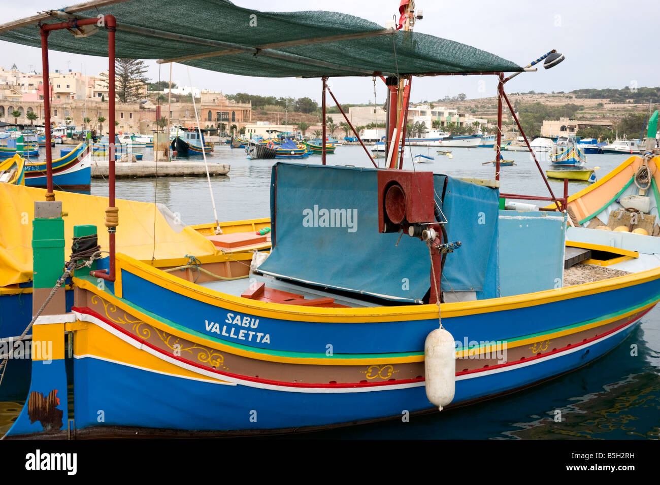 The harbour, Marsaxlokk, Malta Stock Photo - Alamy