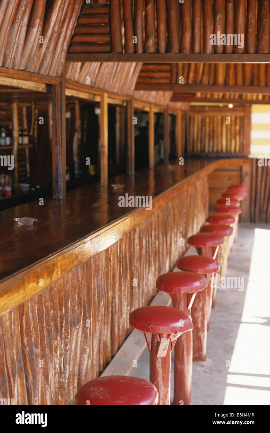 Outdoor Bar in Negril Jamaica Stock Photo Alamy