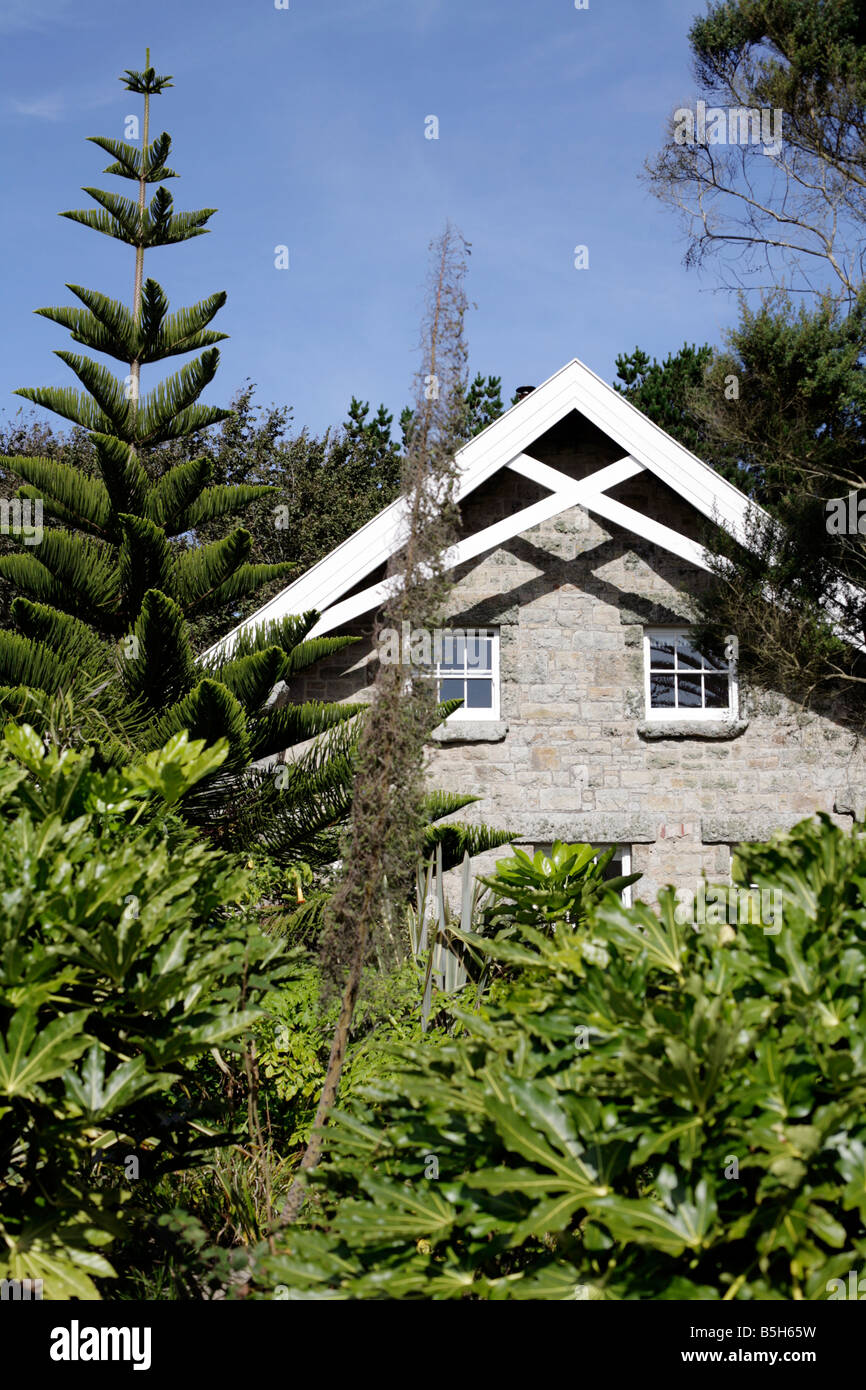 House on Tresco, Isles of Scilly, UK Stock Photo Alamy