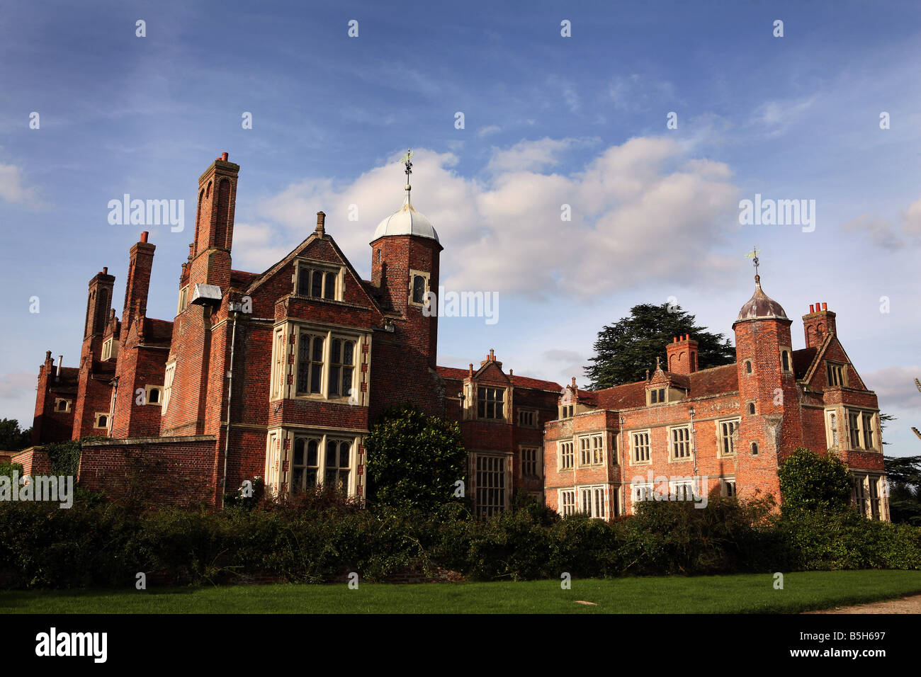 Kentwell Hall House and Gardens in Long Melford Suffolk in summer Stock