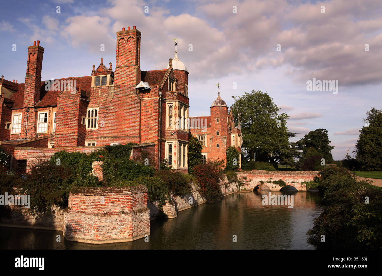 Kentwell Hall House and Gardens in Long Melford Suffolk in summer Stock ...