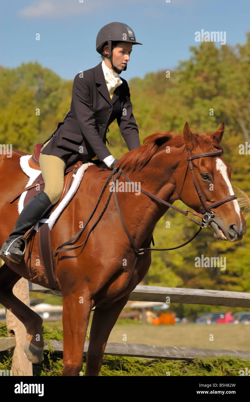 Annual Hunter Trials of The Camargo Hunt in Indian Hill Ohio USA Stock