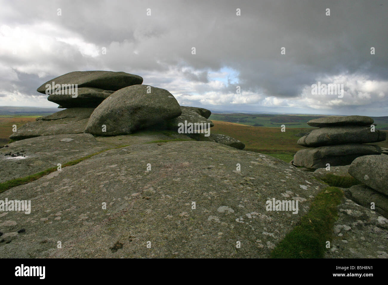 stones at the cheesewrings ring bodmin moor cornwall Stock Photo - Alamy