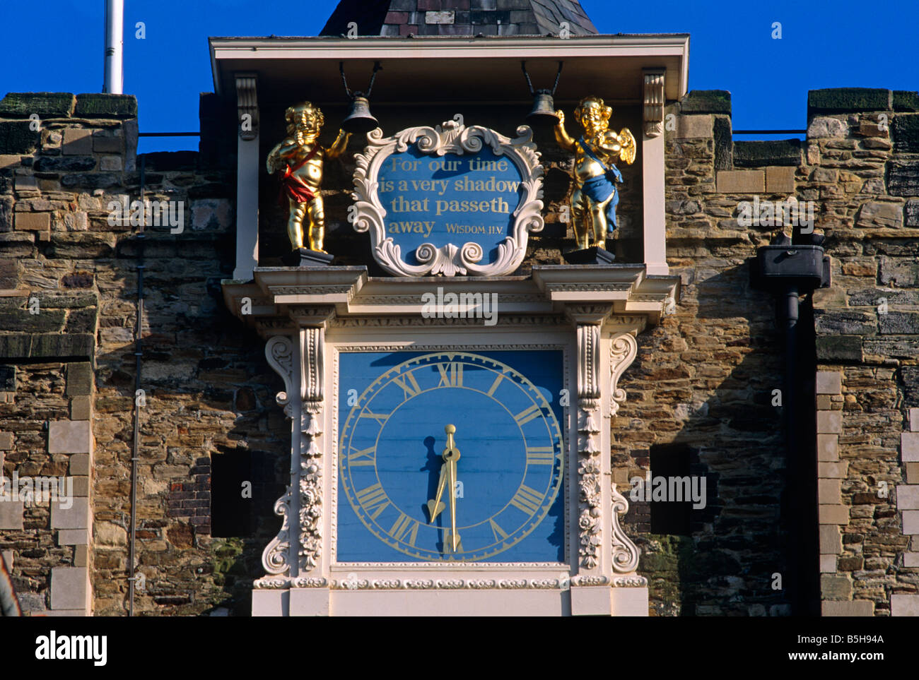 Church clock, Rye, Sussex Stock Photo Alamy