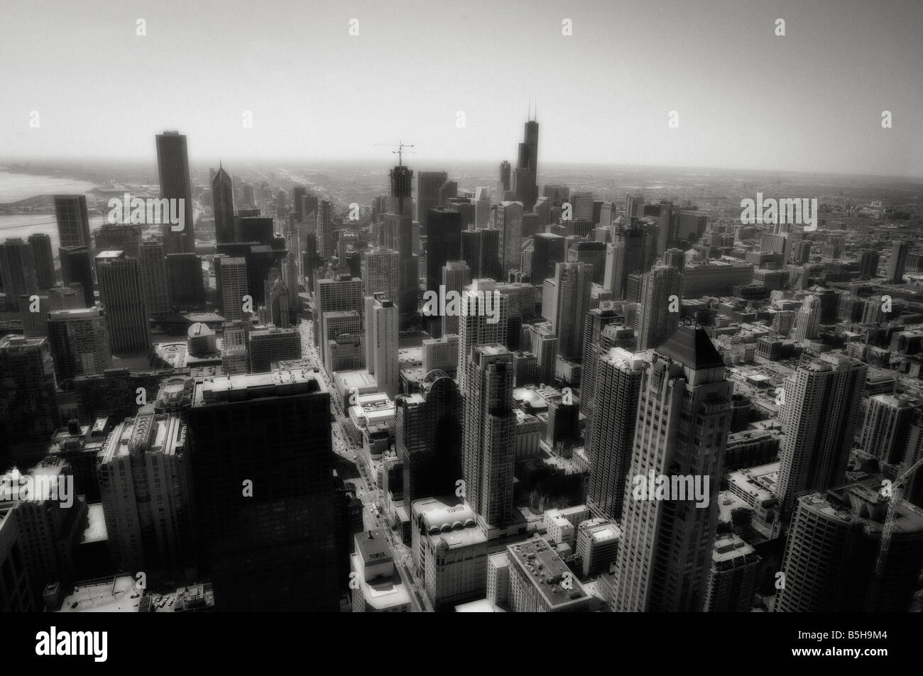 Downtown chicago skyscrapers towers panorama hi-res stock photography ...