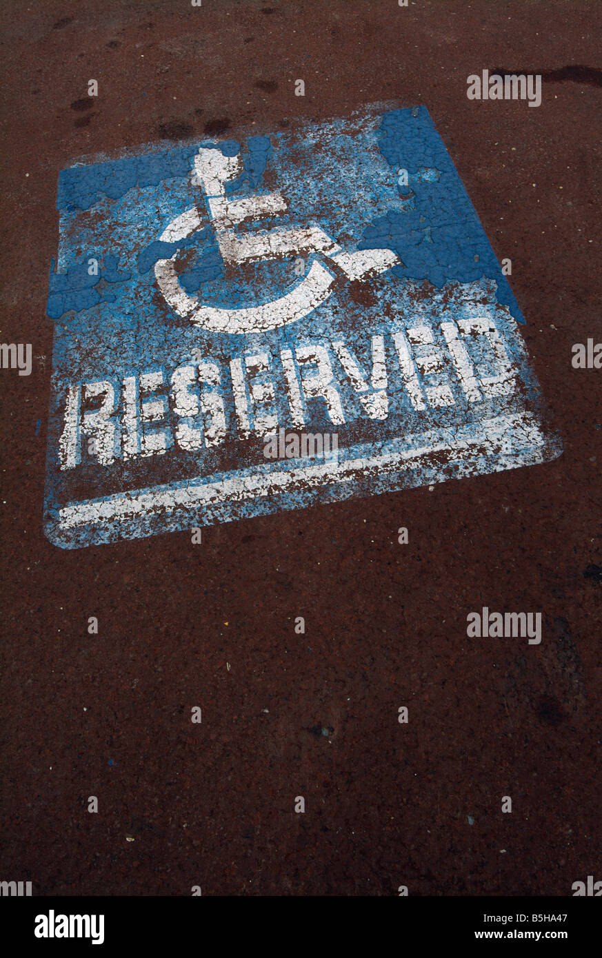 Handicapped reserved parking. Utah. USA Stock Photo Alamy