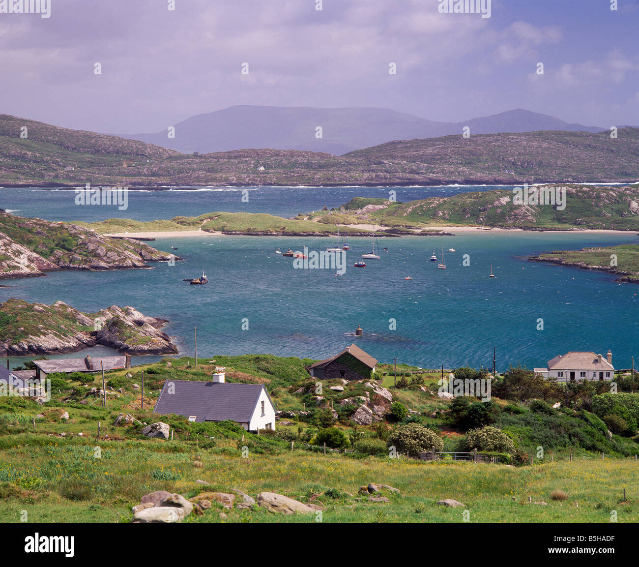 Derrynane Harbour, Ring of Kerry, County Kerry, Eire. Stock Photo
