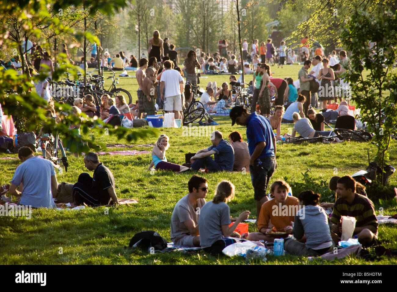 Crowded park hi-res stock photography and images - Alamy