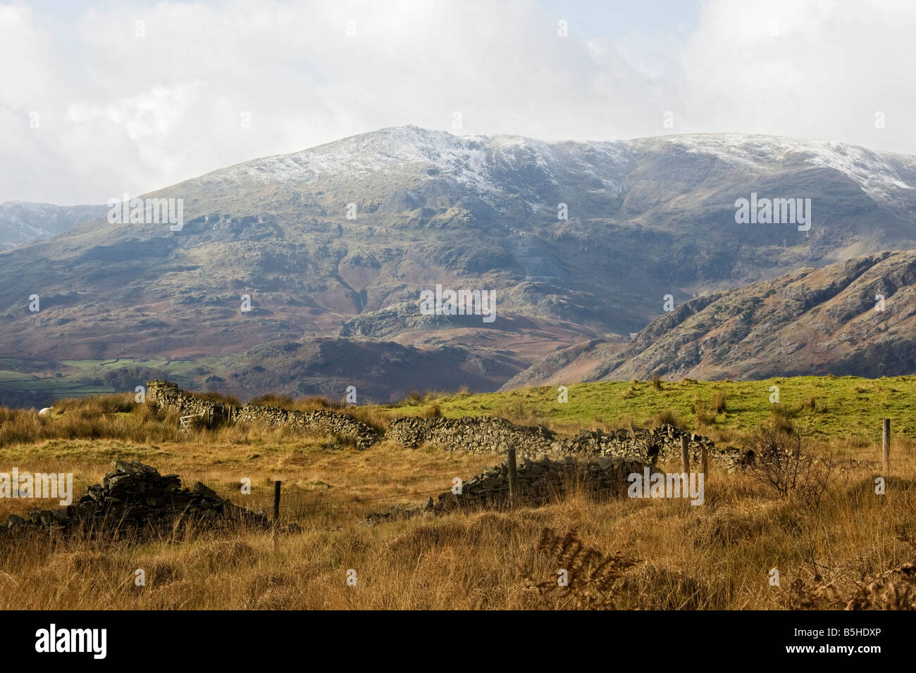 Beautiful view of mountains in countryside. Stock Photo