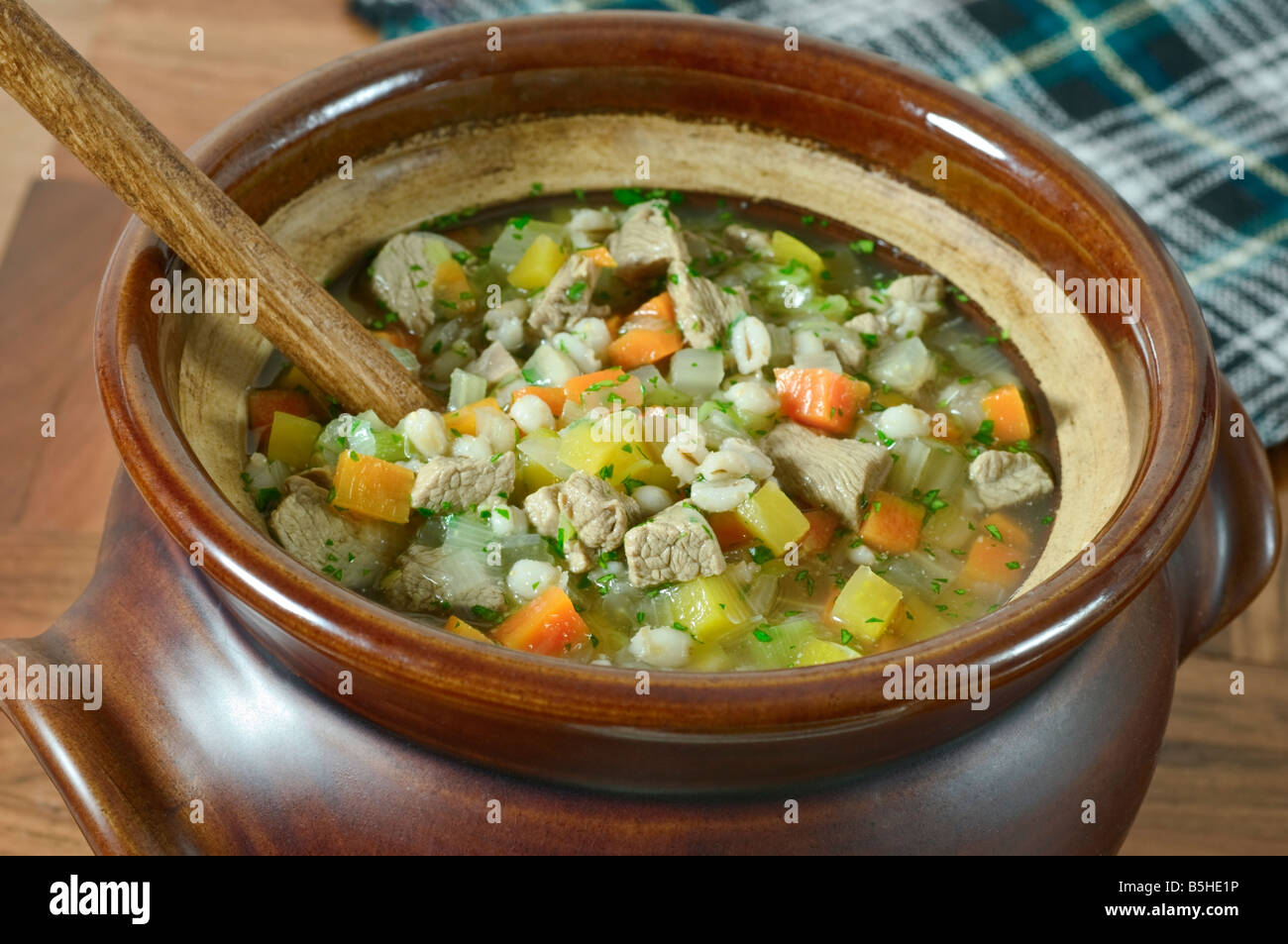 Scotch broth Soup Scotland UK Food Stock Photo Alamy