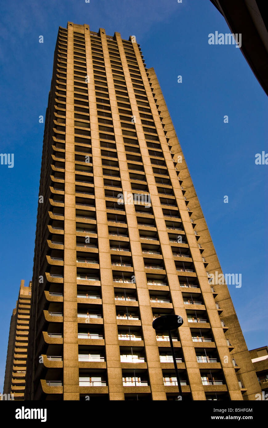 The Barbican apartment tower block, London, UK Stock Photo