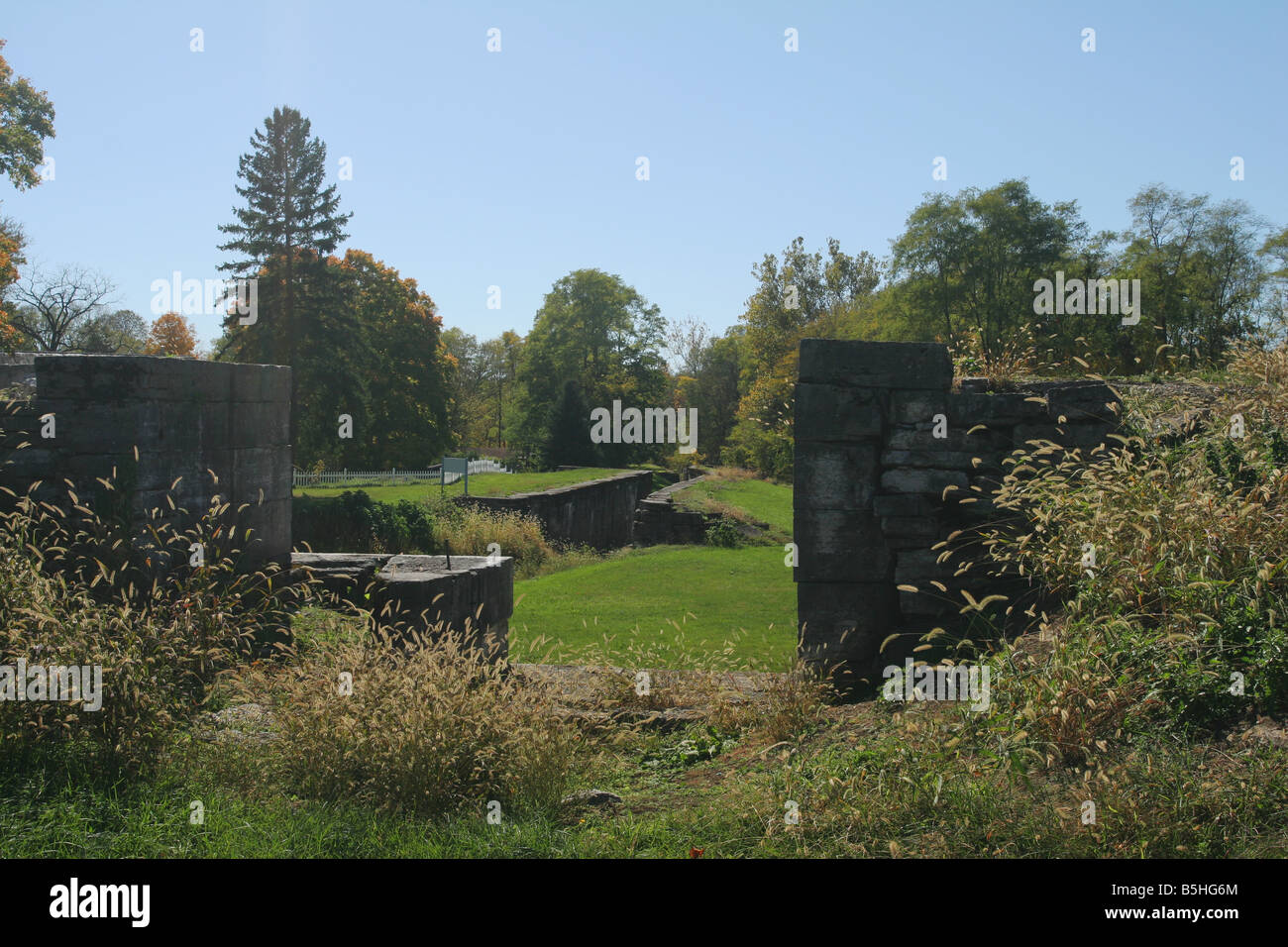 Lockington Locks State Memorial Lockington Ohio A portion of the historic Miami and Erie Canal