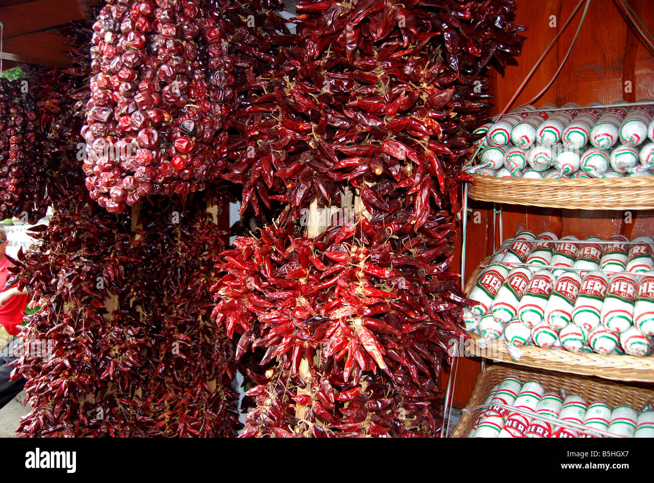 Paprika on sale in Tihany Lake Balaton Hungary Stock Photo - Alamy