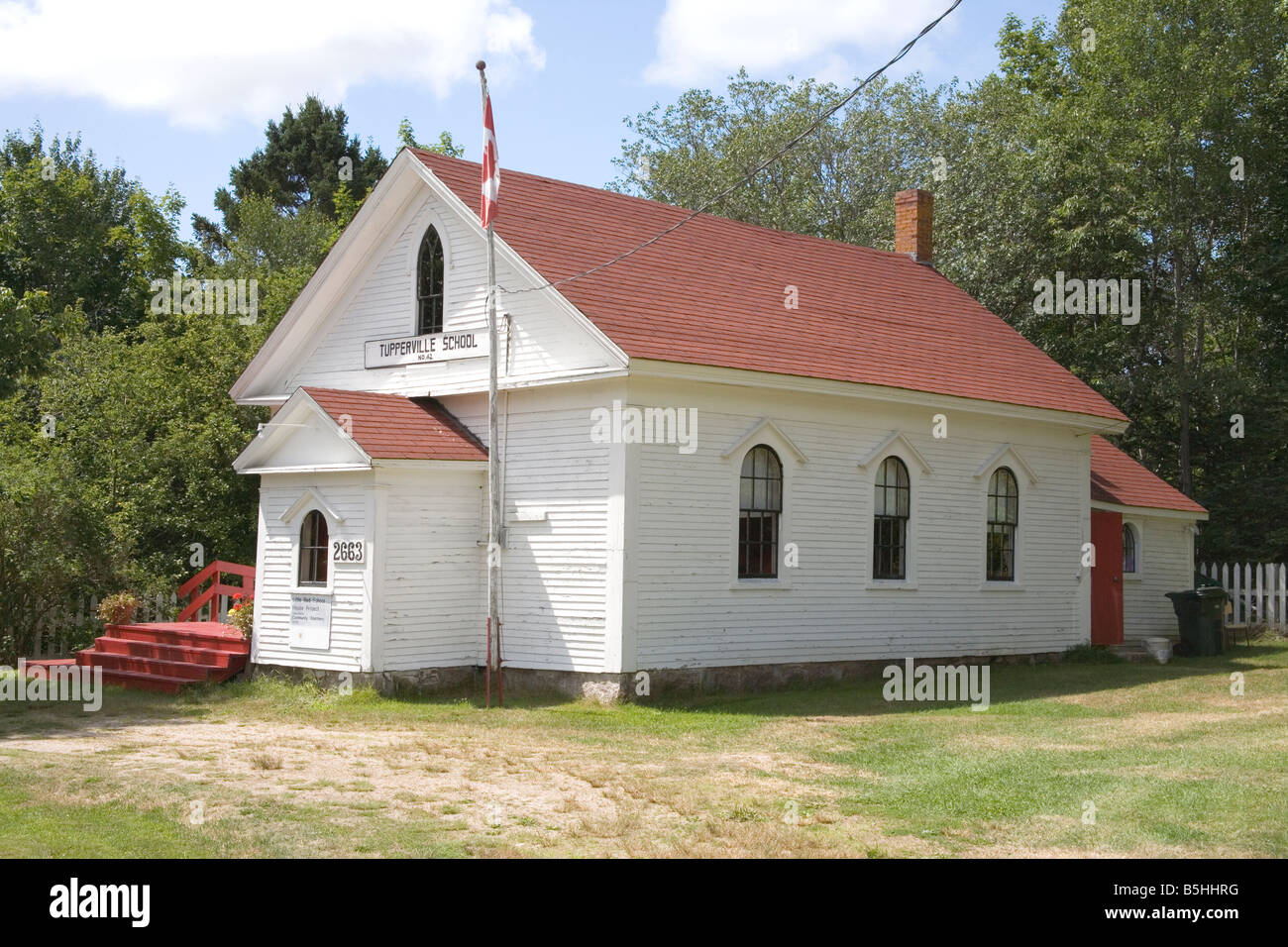 historic tupperville old school house nova scotia canada Stock Photo