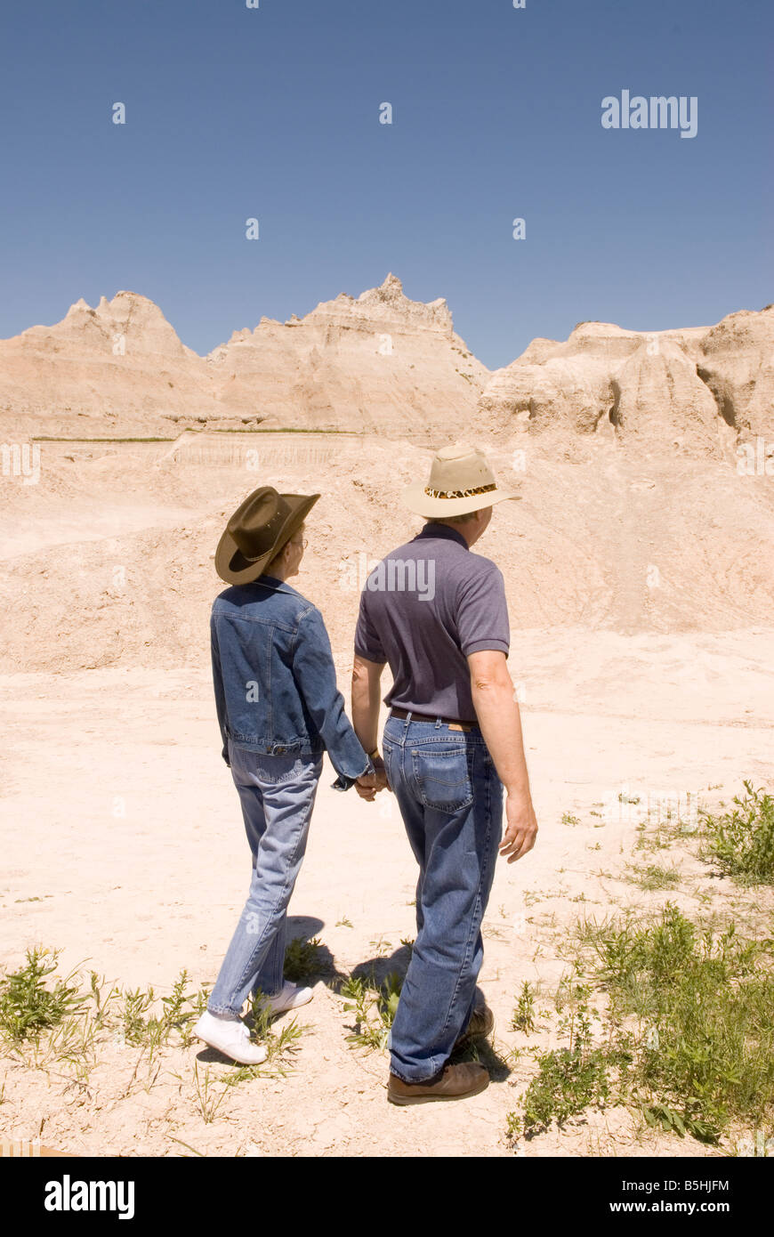 Badlands National Park Interior South Dakota Usa Stock Photo