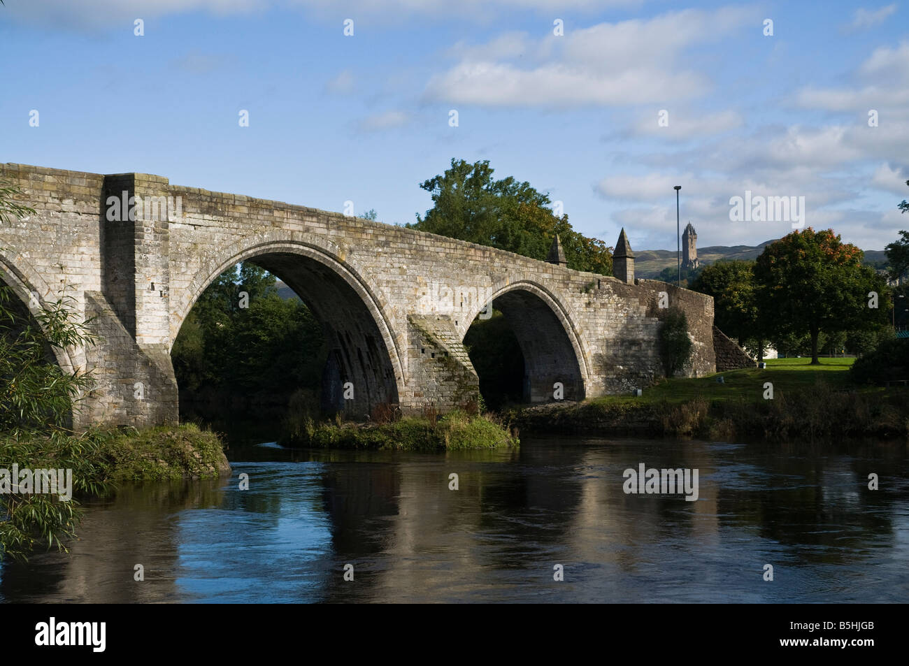 dh Old Stirling bridge STIRLING STIRLINGSHIRE famous historical stone bridge over the river forth bridges scotland Stock Photo