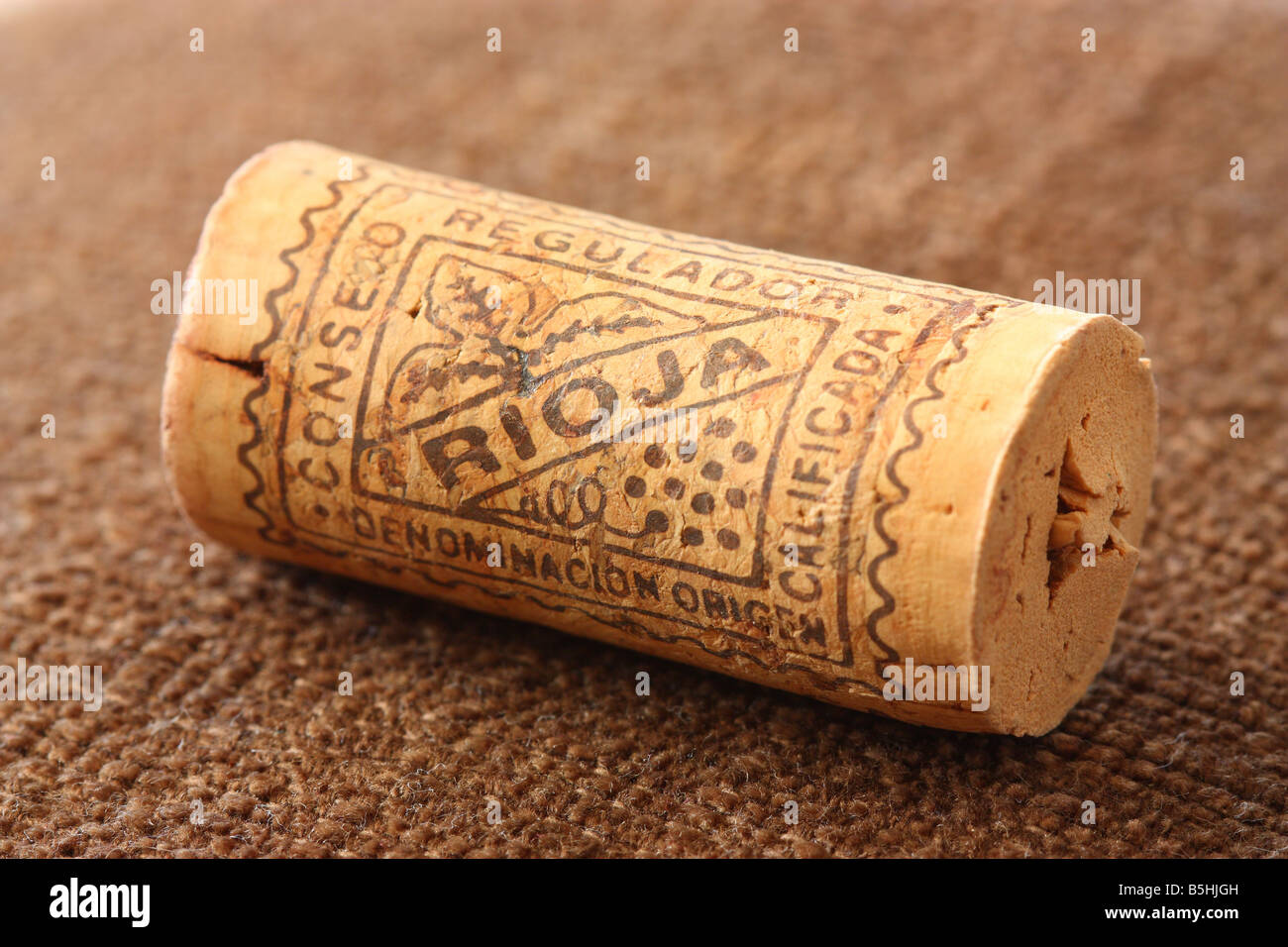 Rioja wine cork stopper Stock Photo
