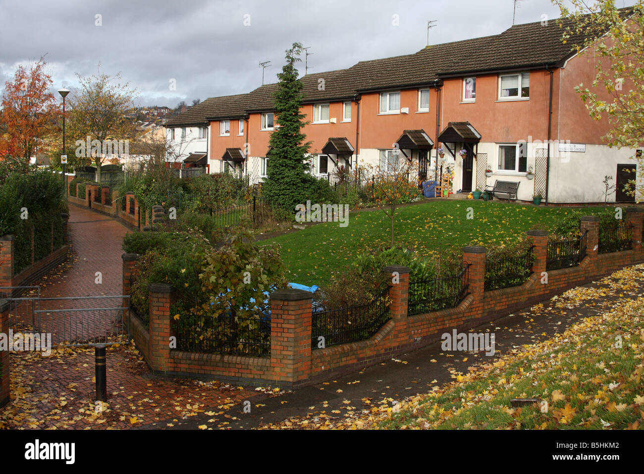 Council houses in the St Ann's area of Nottingham, England, U.K Stock