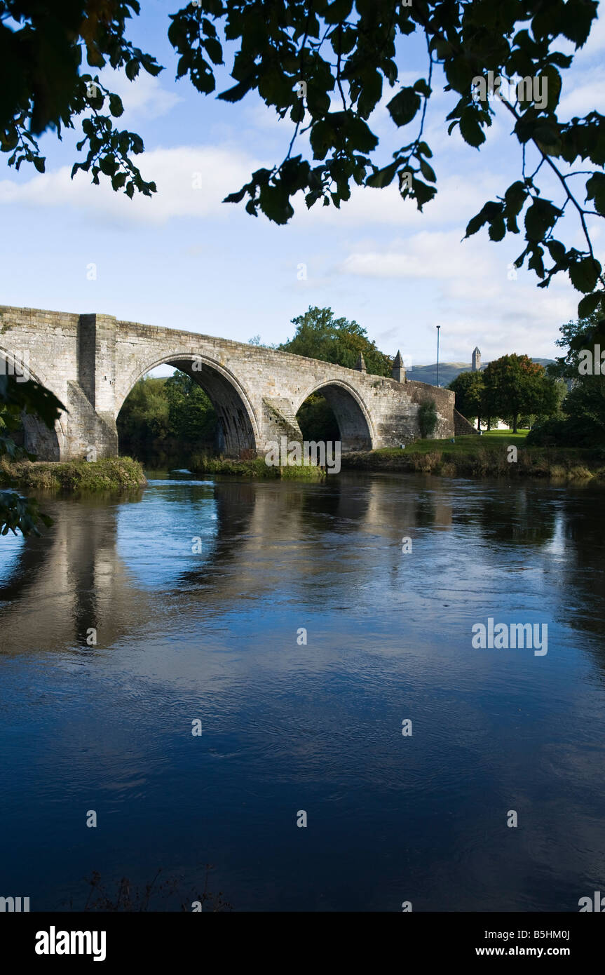 dh Old Stirling bridge STIRLING STIRLINGSHIRE Famous historical bridge over the River Forth Stock Photo