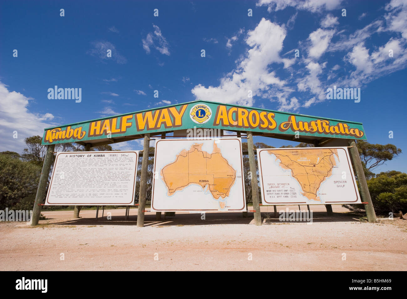 Kimba Halfway across AustraliaEyre Peninsula South Australia Stock