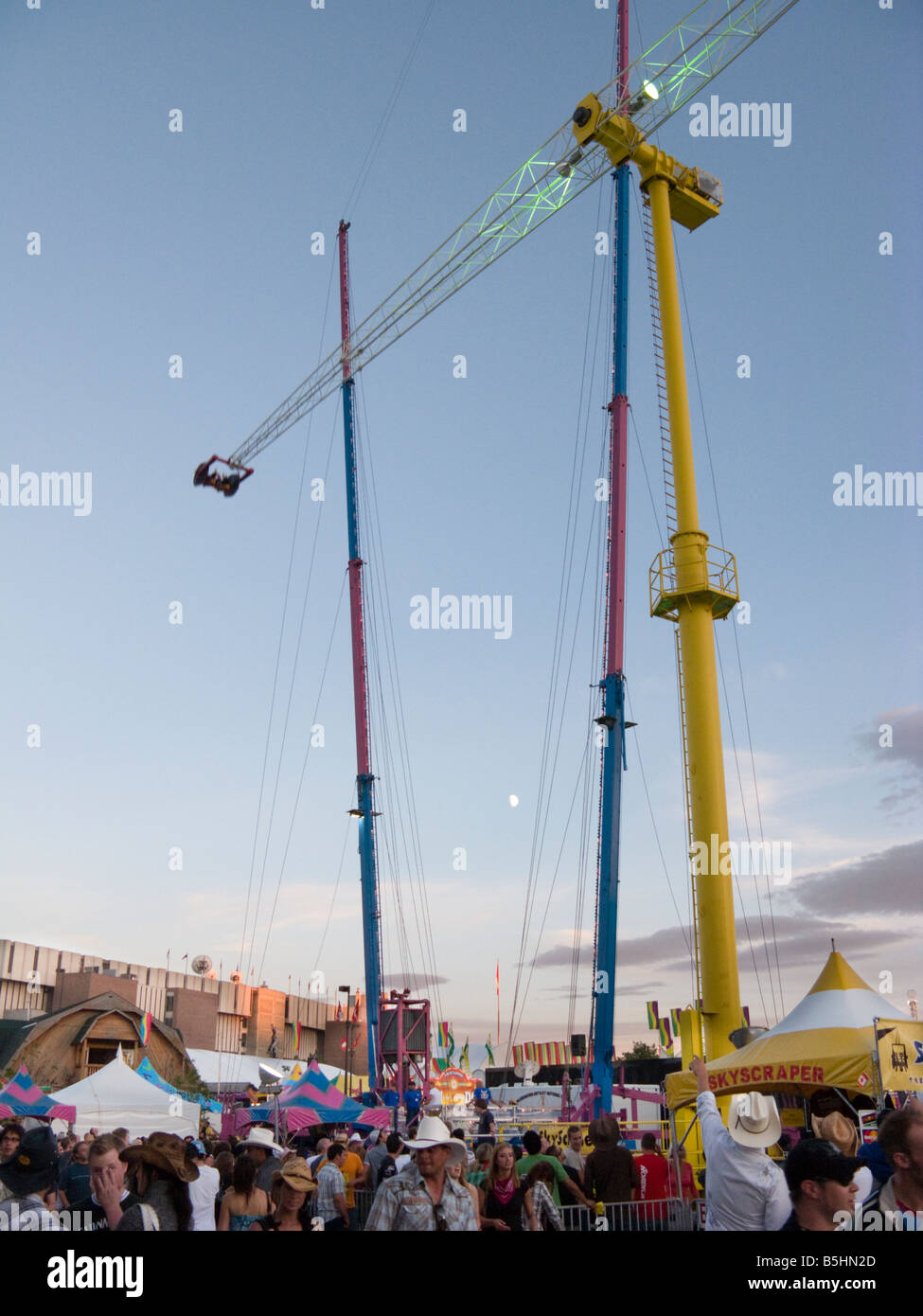 fairground rides, Calgary Stampede, Calgary, Alberta, Canada Stock Photo