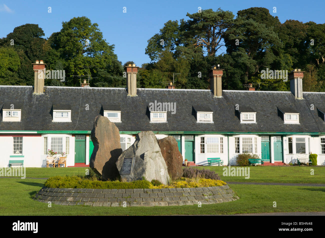 The Clearances Monument, Hamilton Terrace, Lamlash, Isle of Arran, North Lanarkshire, Scotland, UK. Stock Photo