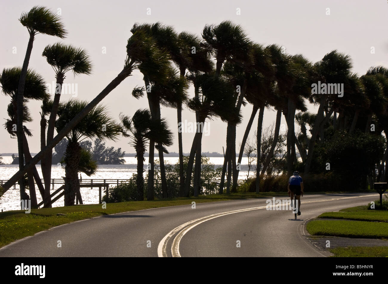 United States Of America Florida Sebastian Indian River Drive Stock