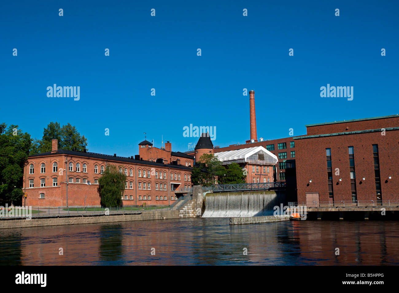 Tampere: Finlayson Factory Old Buildings Stock Photo