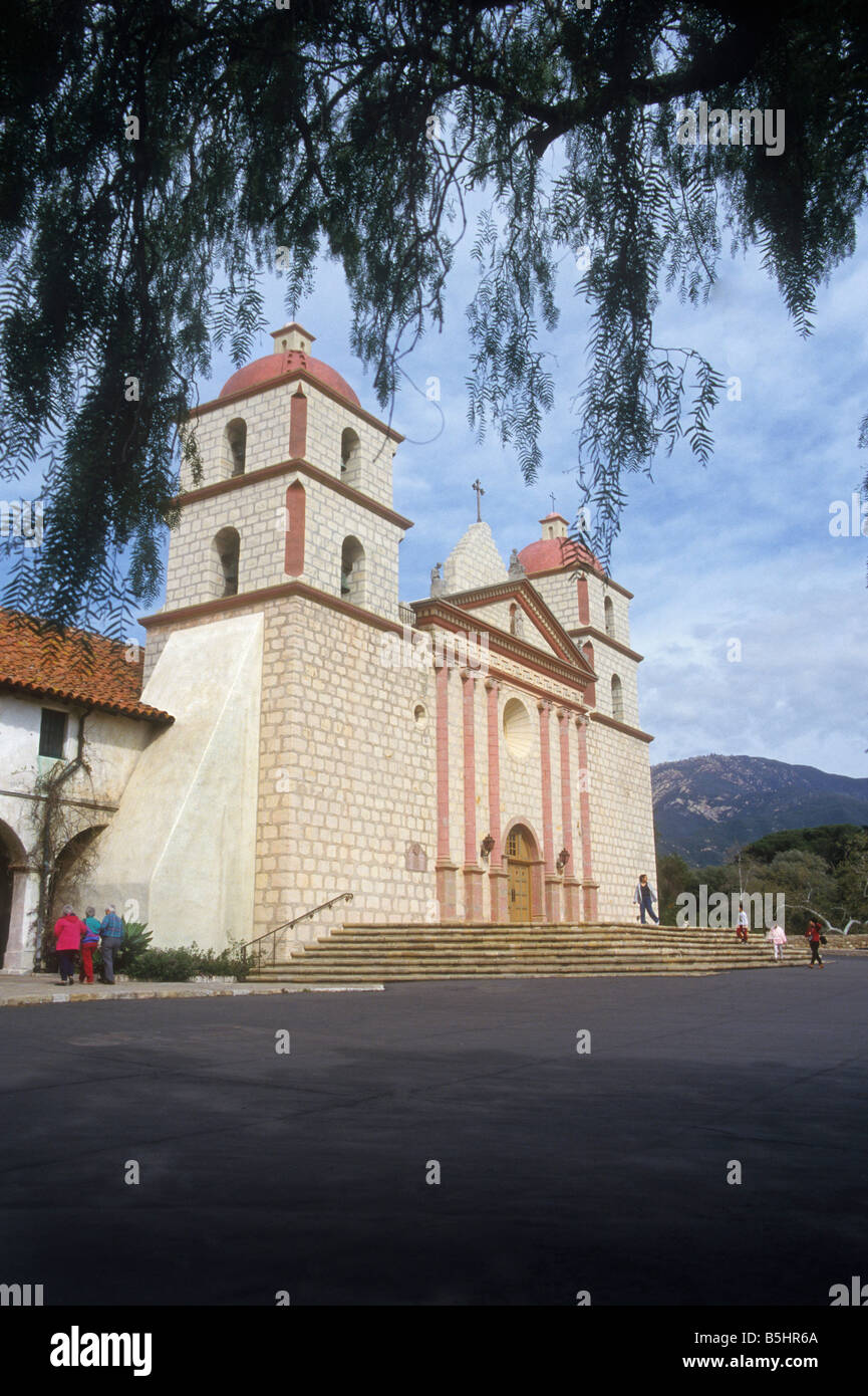 Santa Barbara Mission, Santa Barbara, California, USA Stock Photo