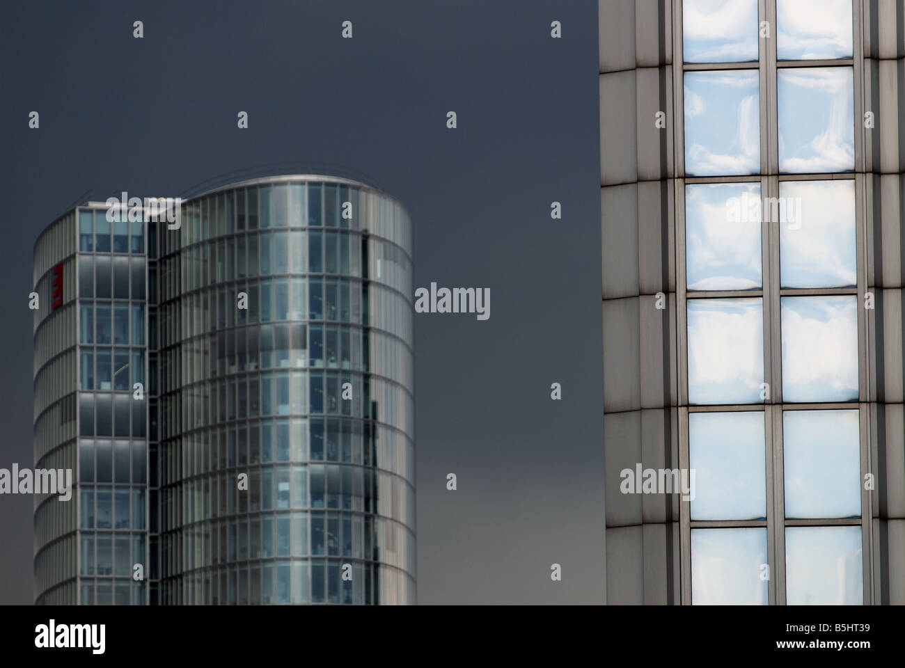 Office tower blocks, Dusseldorf, Germany. Stock Photo