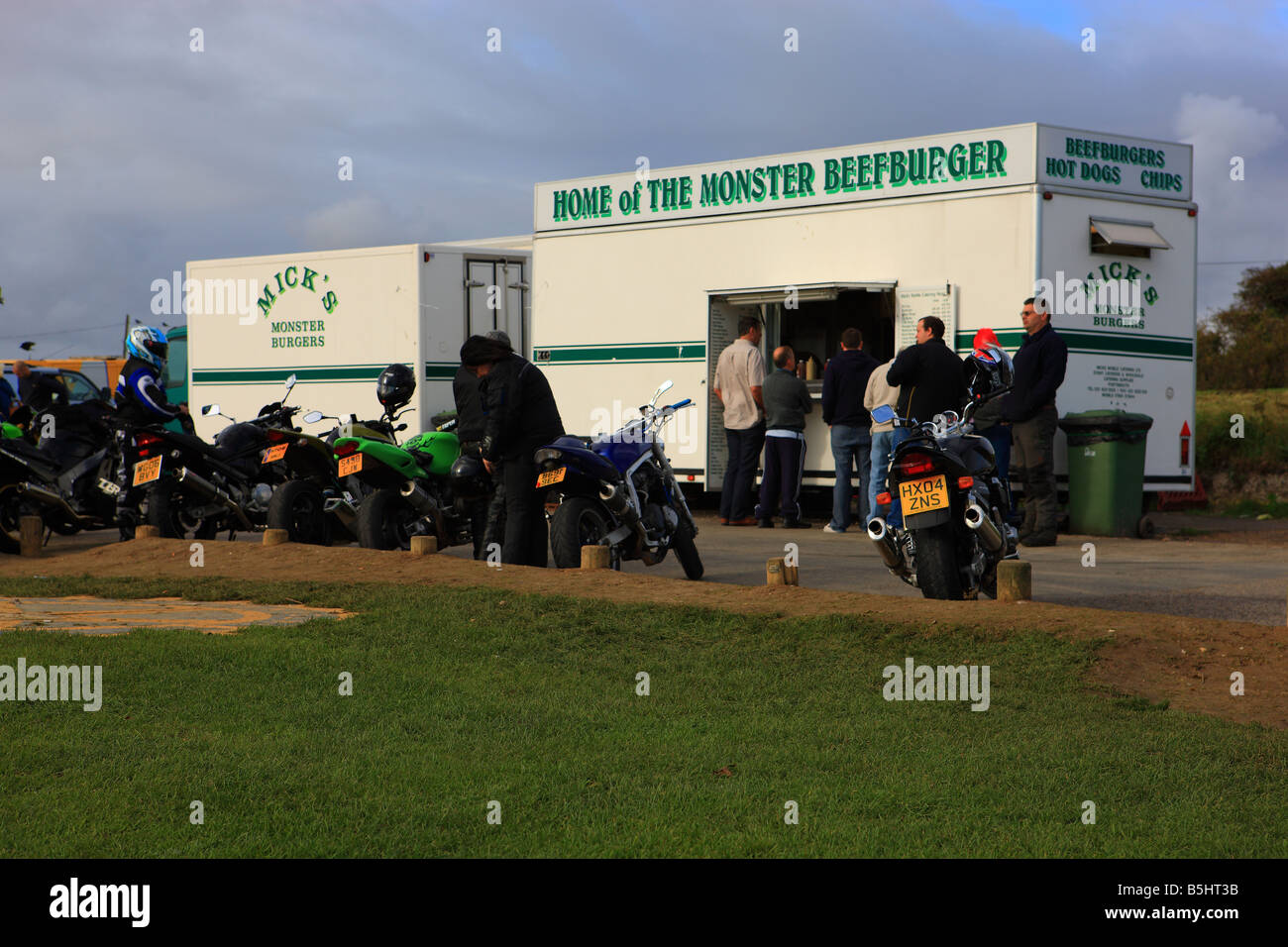 Bikers Meeting Point Micks Monster Burger Snack Bar On