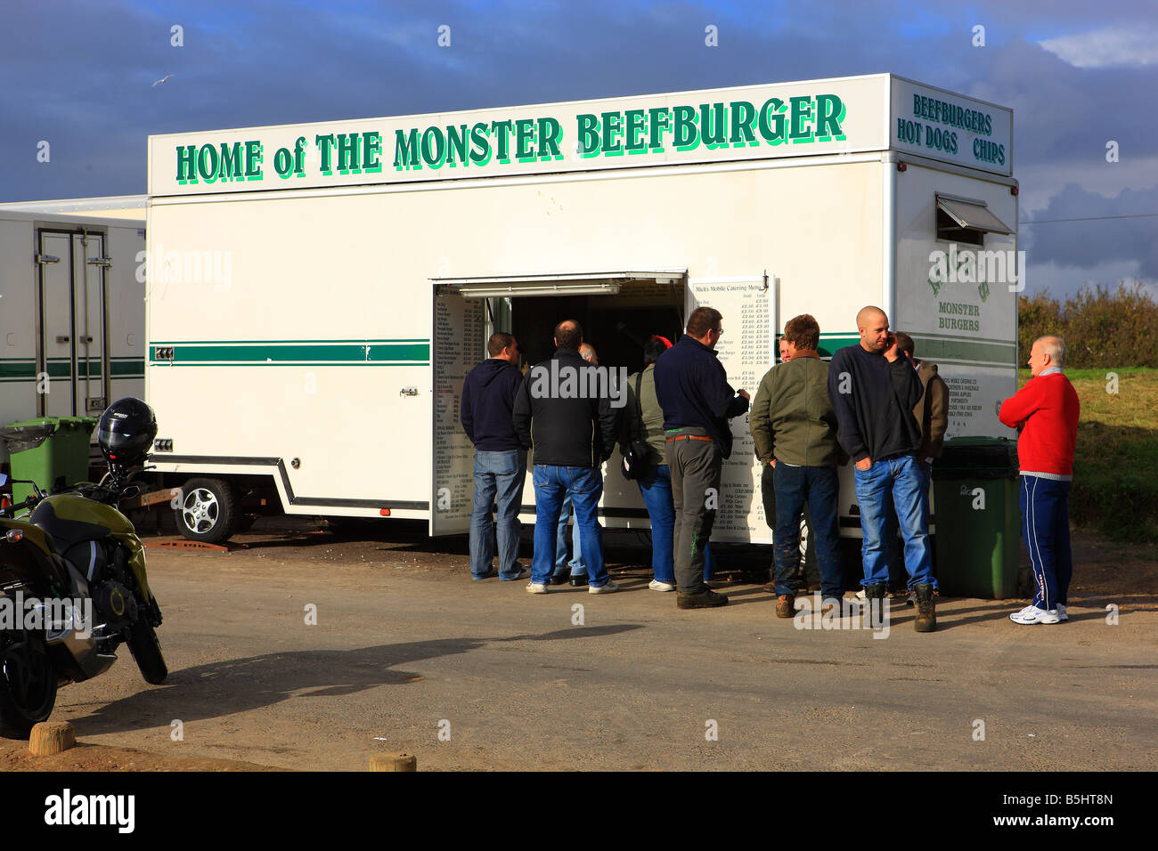 Bikers Meeting Point Micks Monster Burger Snack Bar On