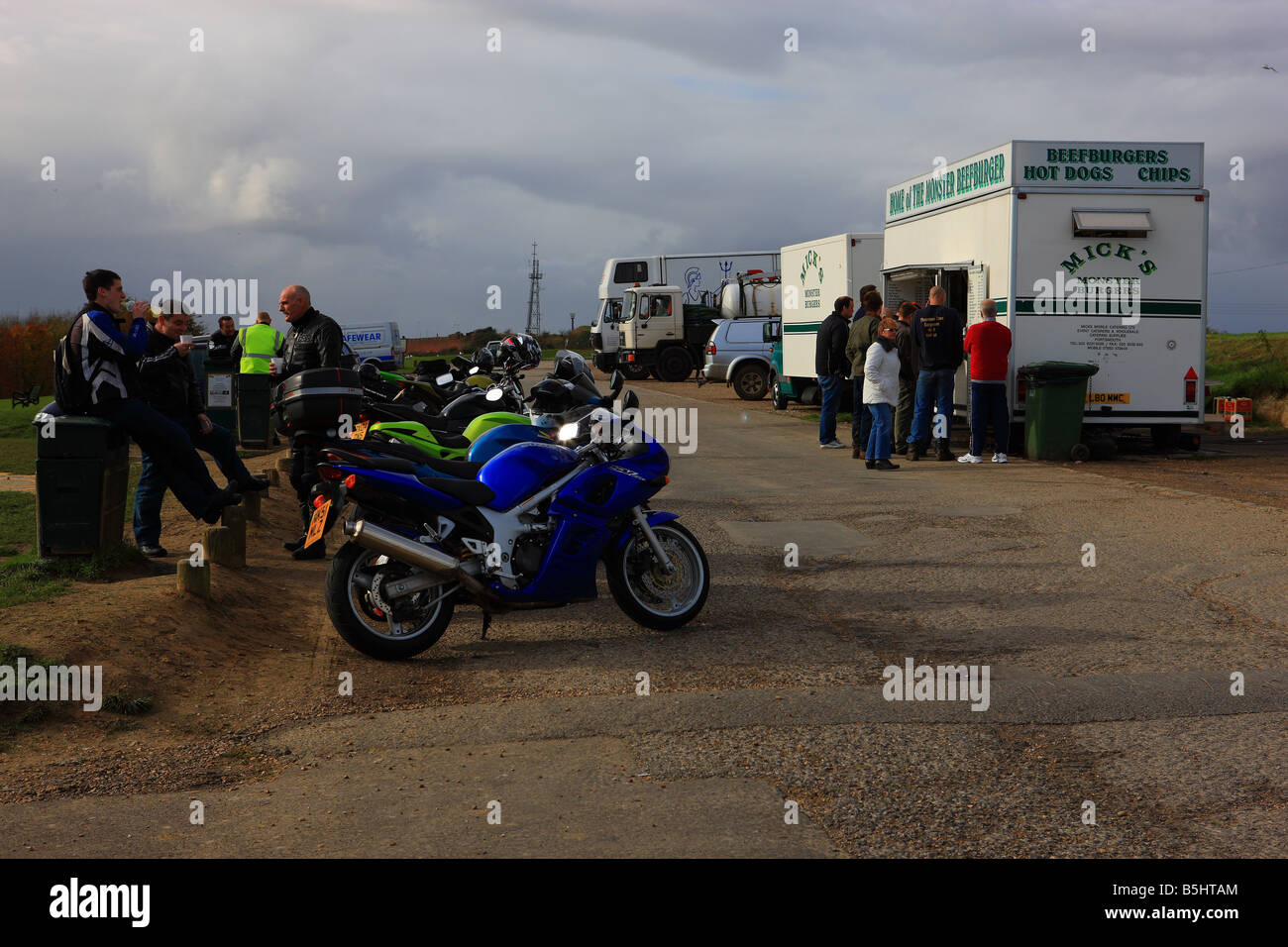 Bikers Meeting Point Micks Monster Stock Photos Bikers