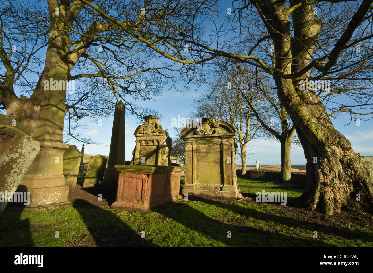 Graveyard at Whitekirk church in East Lothian, Scotland Stock Photo Alamy