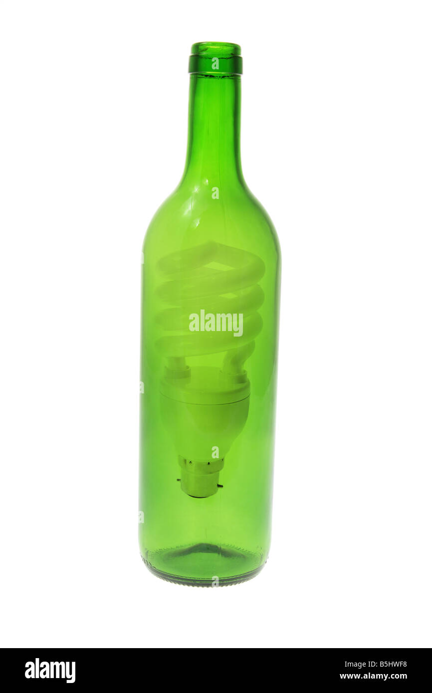 Light Bulb in Bottle Stock Photo Alamy