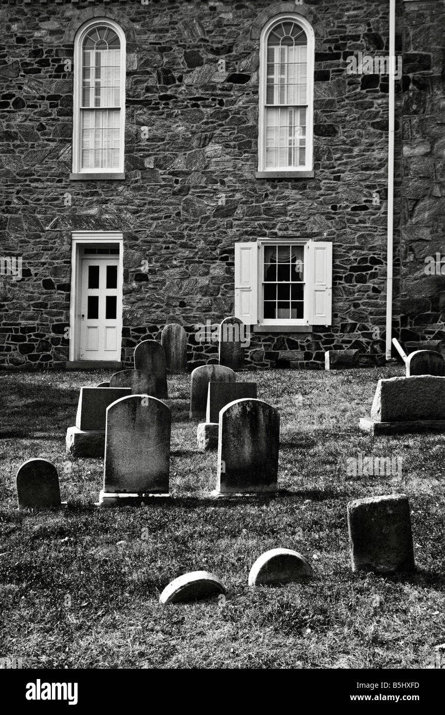 Old church graveyard in Chadds Ford Pennsylvania Stock Photo Alamy
