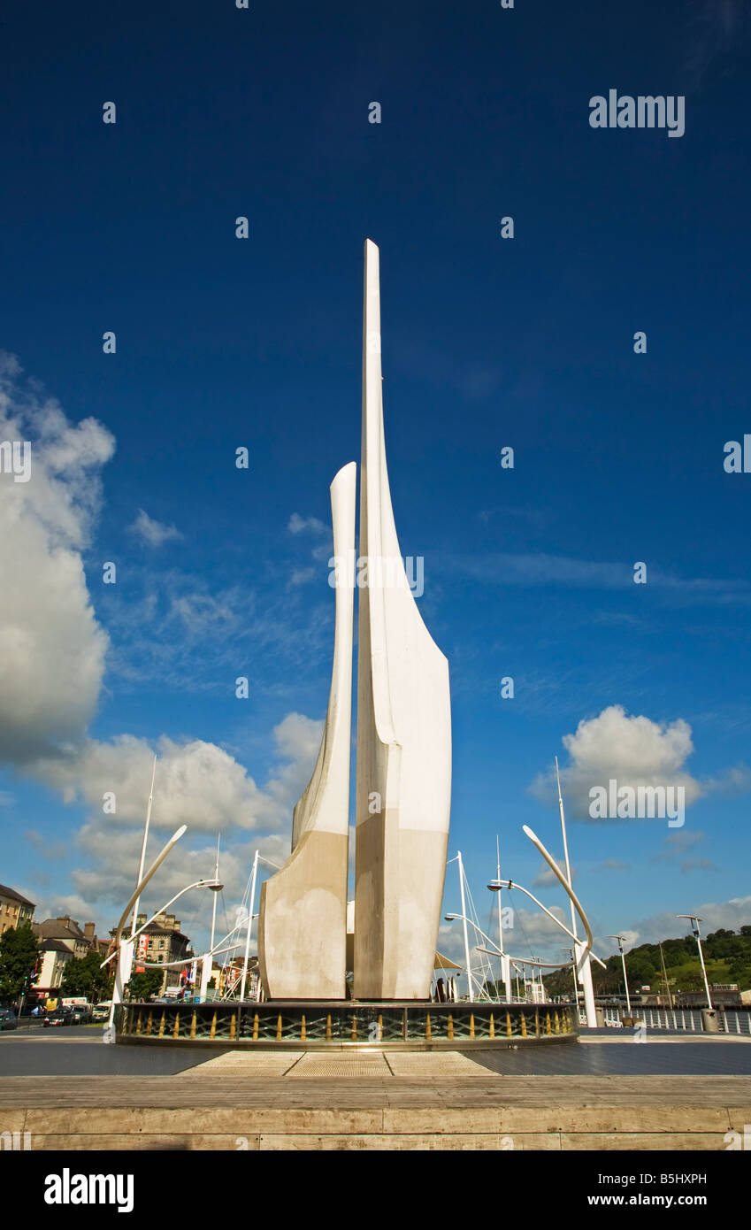 Contemporary Sculpture to Aoife and Strongbow on the Millennium Plaza