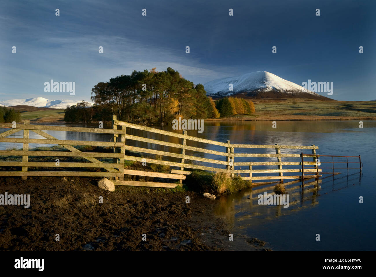 An autumnal scene  in the county of Perthshire, Scotland, U.K. Stock Photo