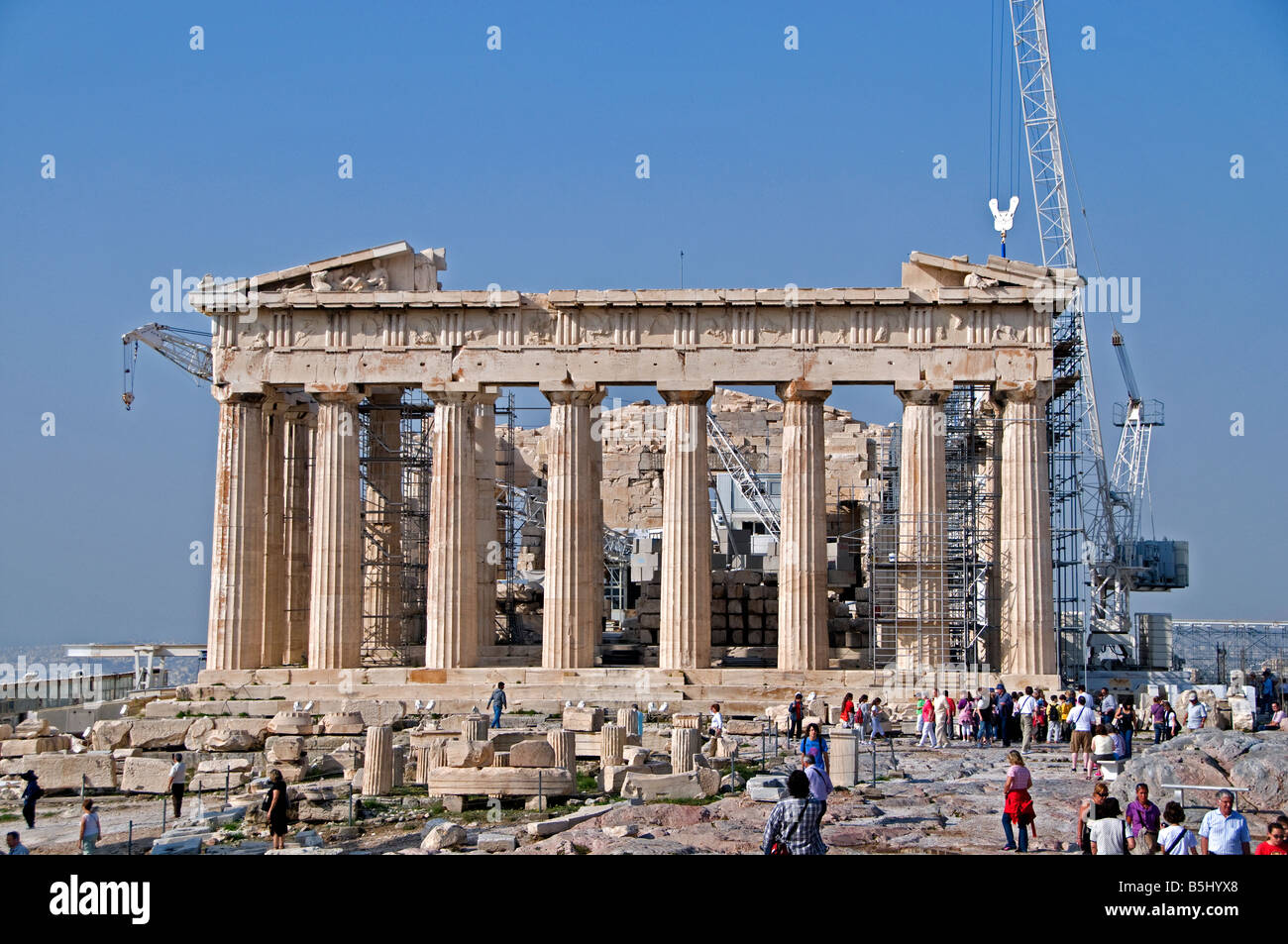 parthenon reconstruction before and after