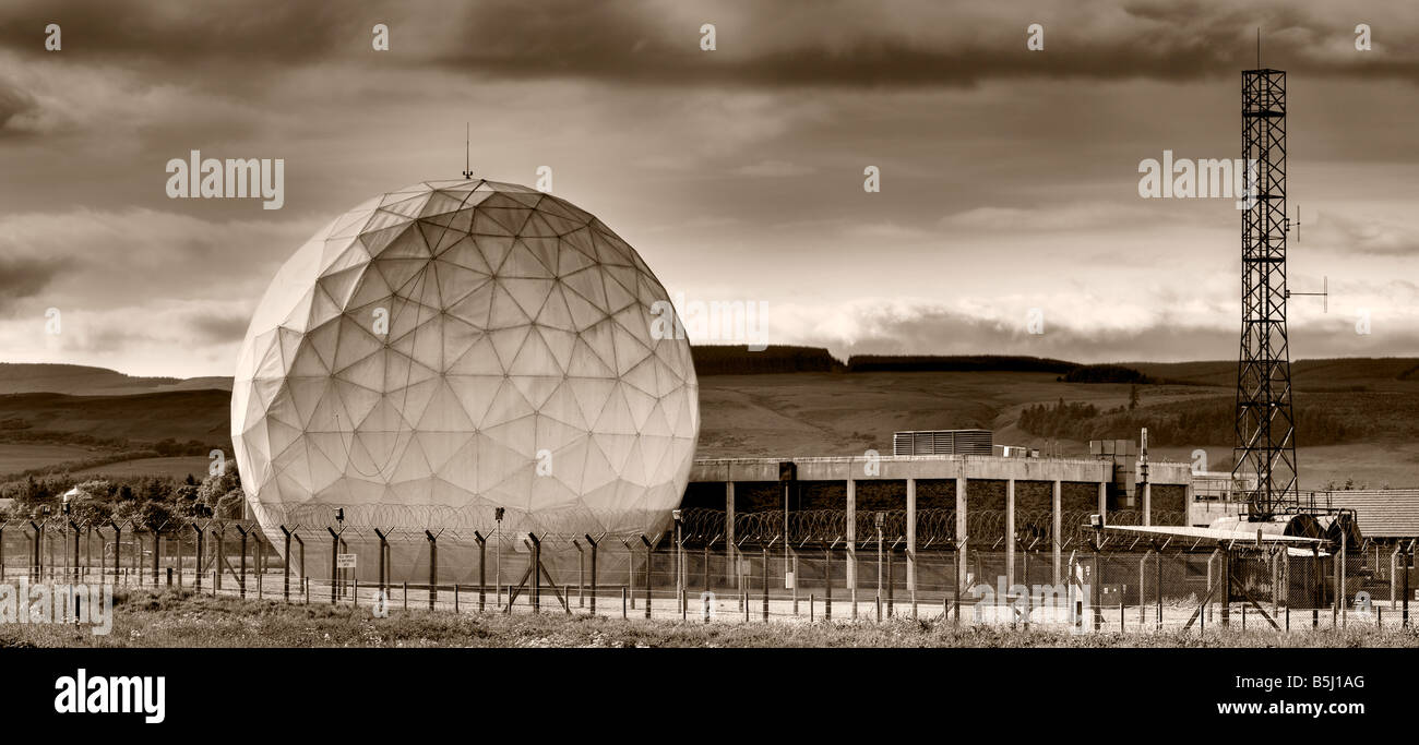 Radar Golf Ball Fife Scotland Stock Photo