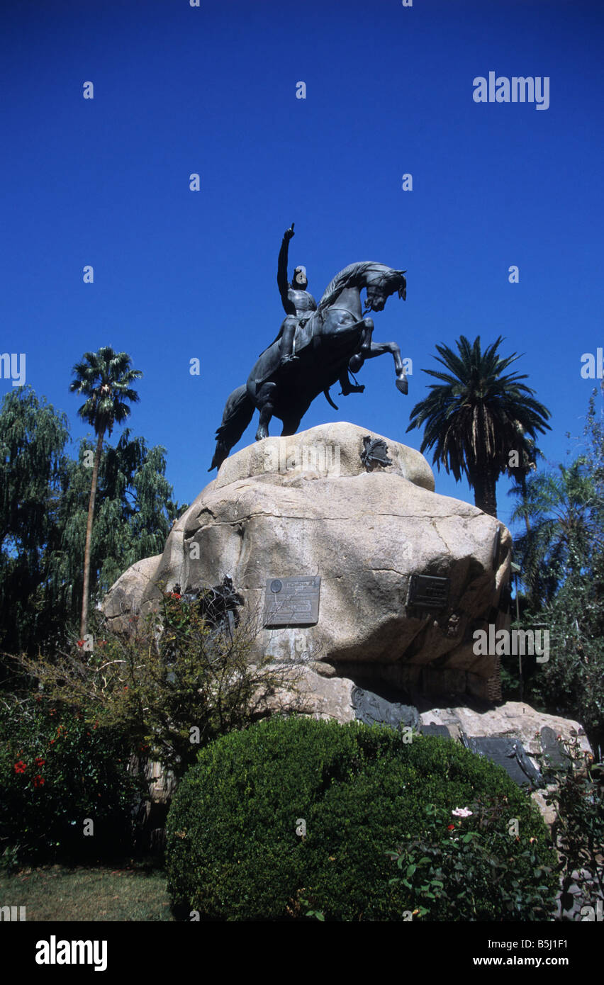 Monument to General José Francisco de San Martín, Plaza San Martin, Mendoza, Argentina Stock Photo