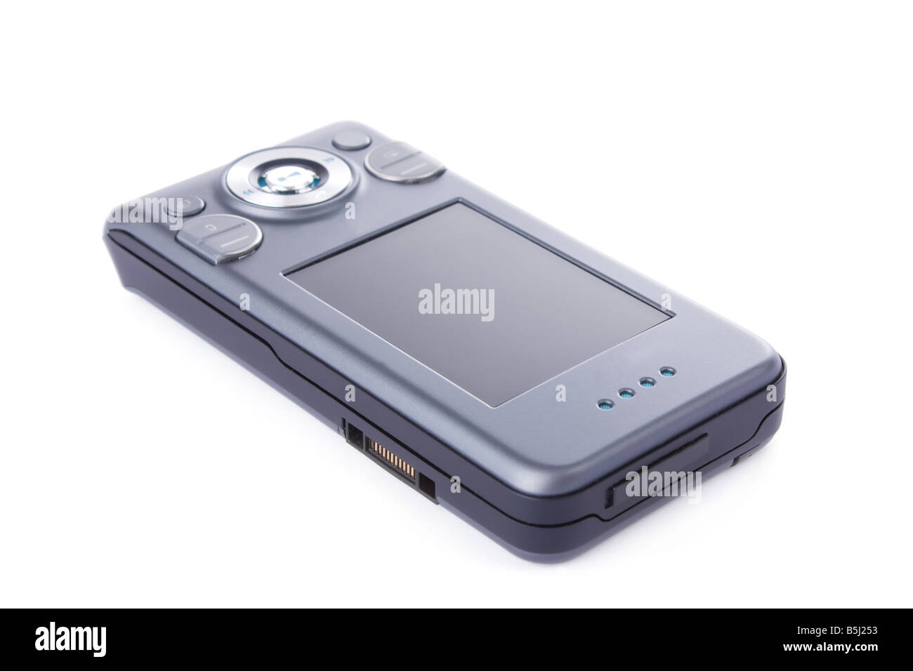 Closed modern multimedia phone isolated on white background Stock Photo