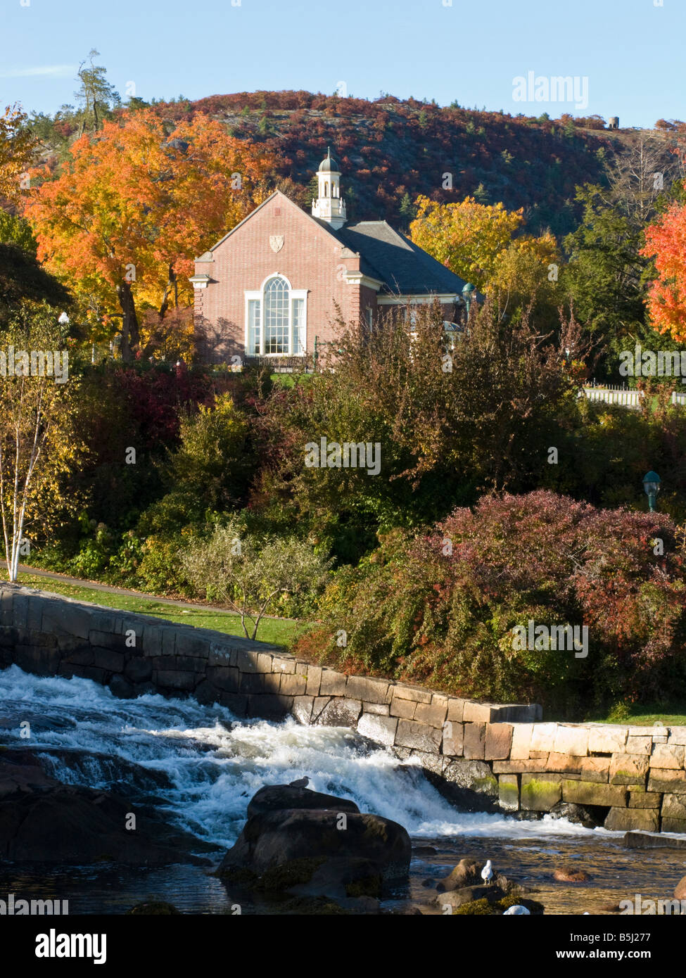 Camden Maine Public Library Stock Photo Alamy