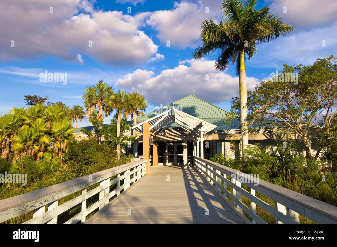 Royal Palm visitors center Everglades Florida USA Stock Photo