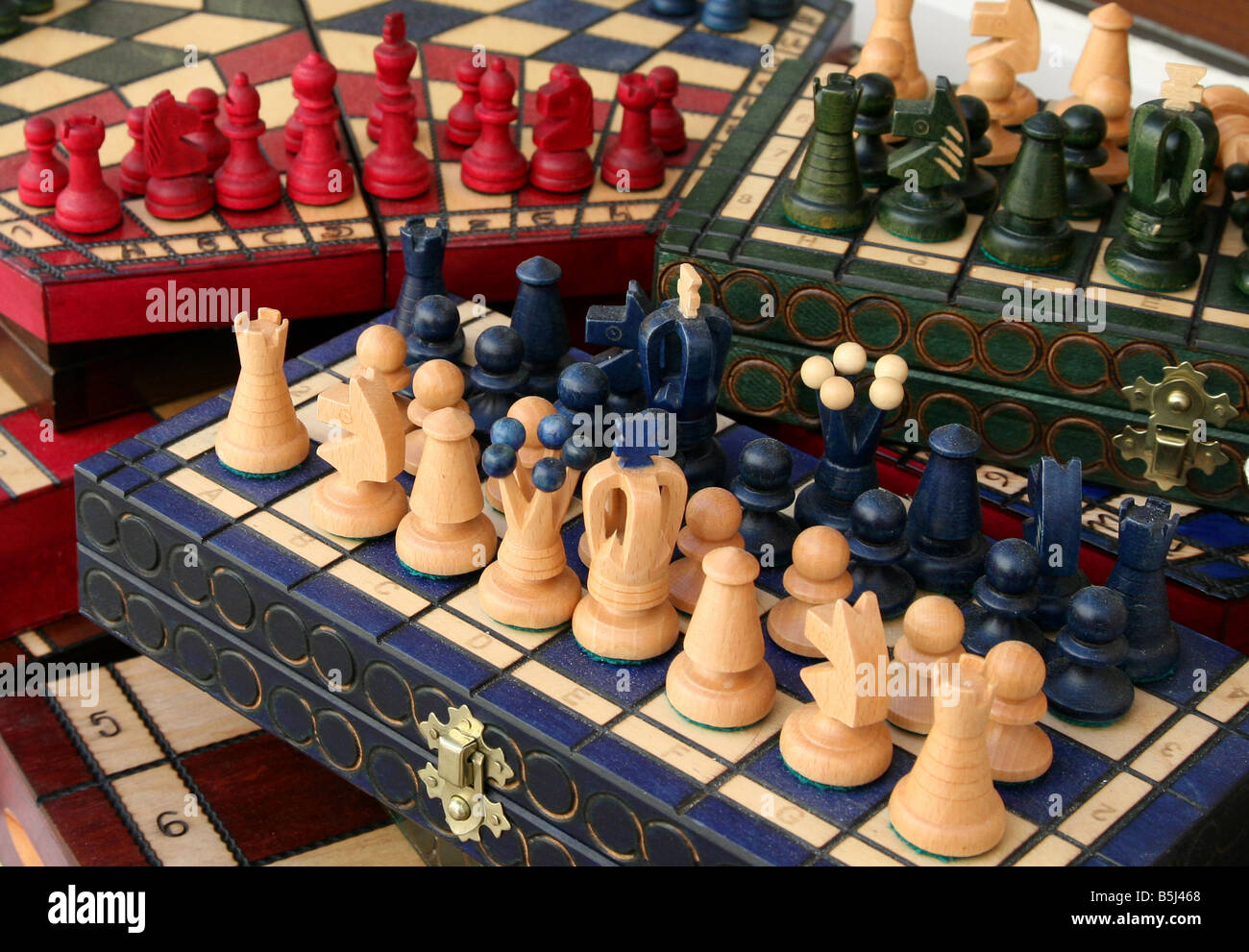 CHESS SET FOR SALE IN POREC IN CROATIA EUROPE Stock Photo