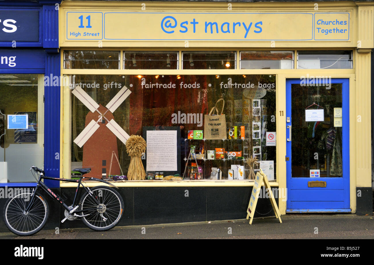 St marys fairtrade shop at Wendover UK Stock Photo