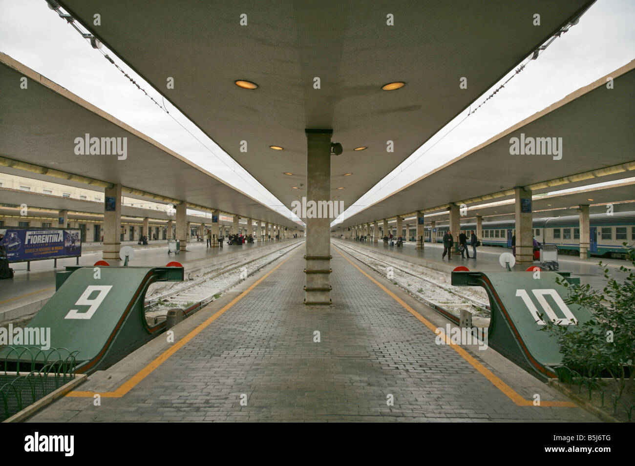 Empty Platforms at Florence Santa Maria Novella Station