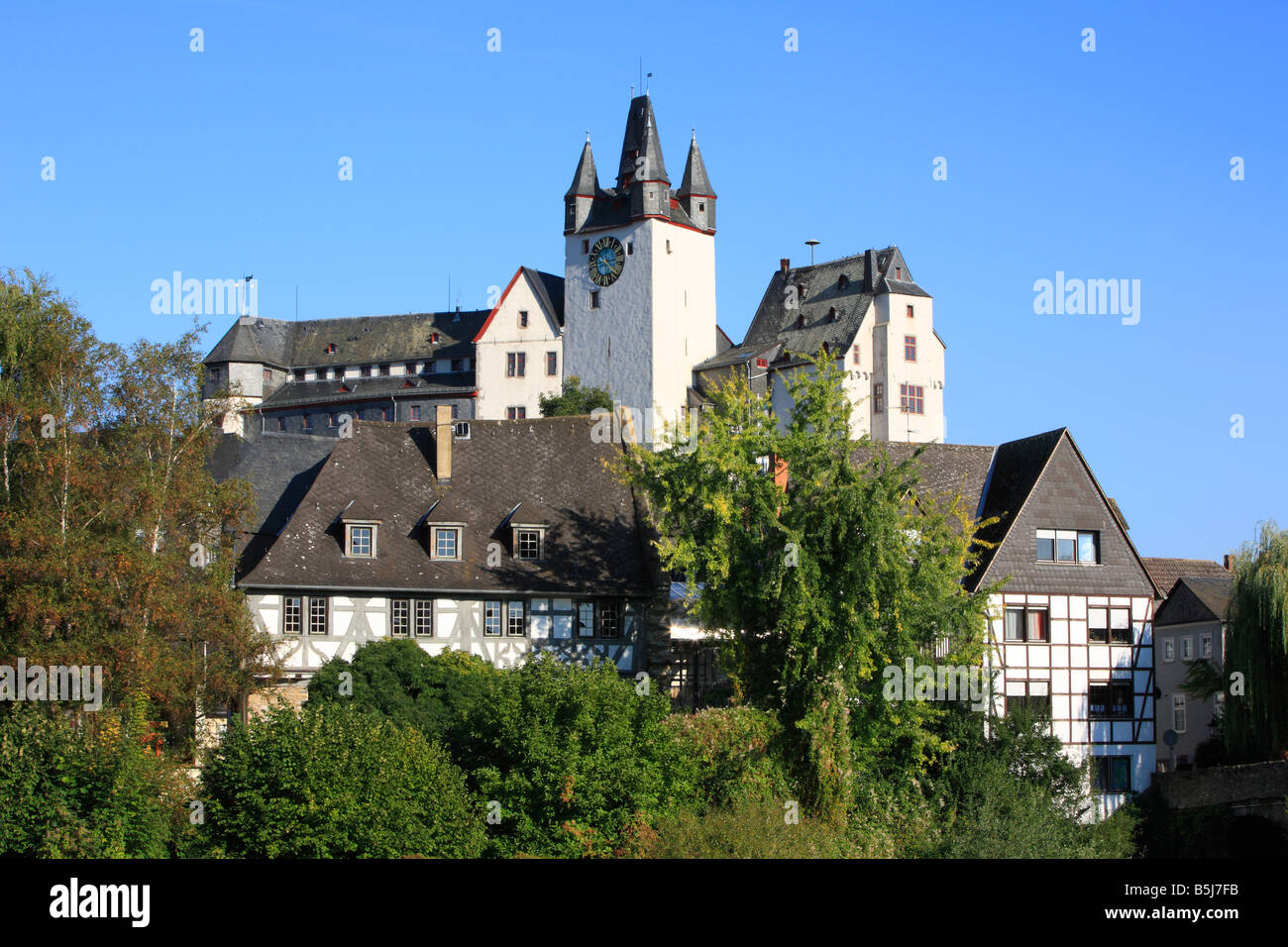 Grafenschloss Diez, Lahntal, Rheinland-Pfalz Stock Photo - Alamy