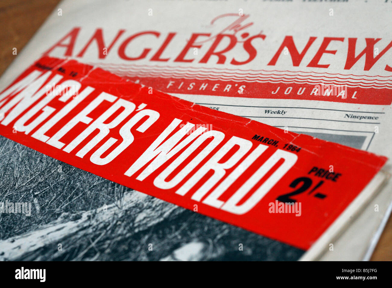 Vintage edition of British angling publication, Anglers World Stock